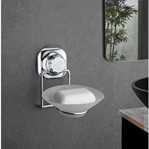 Delmeye Son Vakumlu Katı Sabunluk Düzenleyici Krom Vk-713