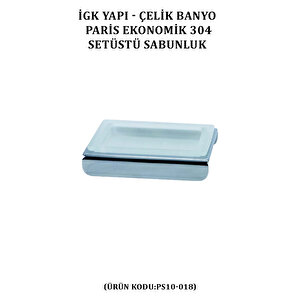 İgk Yapi - Çeli̇k Banyo Pari̇s Set Üstü Sabunluk (ps10-018)
