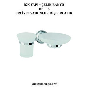 İgk Yapi - Çeli̇k Banyo Bella Erci̇yes Sabunluk Di̇ş Firçalik (50-073)