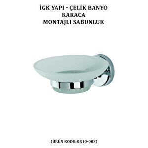 İgk Yapi - Çeli̇k Banyo Karaca Montajli Sabunluk (kr10-003)