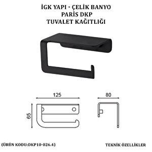 İgk Yapi - Çeli̇k Banyo Pari̇s Açik Tuvalet Kâğitliği (dkp10-026.4)