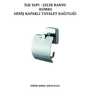 İgk Yapi - Çeli̇k Banyo Kumru Geni̇ş Kapakli Tuvalet Kâğitliği (ku10-035)