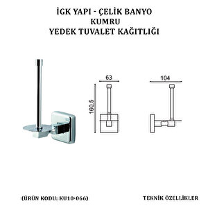 İgk Yapi - Çeli̇k Banyo Kumru Yedek Tuvalet Kâğitliği (ku10-066)
