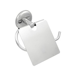 Yapışkanlı Tuvalet Kağıtlığı Wc Kağıtlık Tuvalet Kağıdı Askısı Geniş Kapak Krom S-109  Kasa - 16