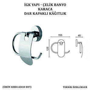 İgk Yapi - Çeli̇k Banyo Karaca Dar Kapakli Tuvalet Kâğitliği (kr10-007)