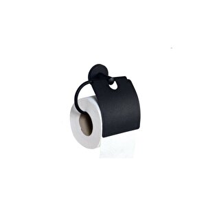 Yapışkanlı Tuvalet Kağıtlığı Wc Kağıtlık Tuvalet Kağıdı Askısı Geniş Kapak Siyah  S-109    Kasa - 4