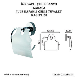 İgk Yapi - Çeli̇k Banyo Karaca Jule Geni̇ş Kapakli Tuvalet Kâğitliği (kr10-029)