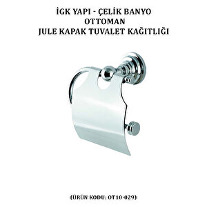 İgk Yapi - Çeli̇k Banyo Ottoman Jule Kapakli Tuvalet Kâğitliği (ot10-029)