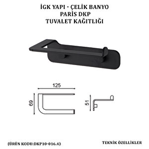 İgk Yapi - Çeli̇k Banyo Pari̇s Tuvalet Kâğitliği (dkp10-016.4)