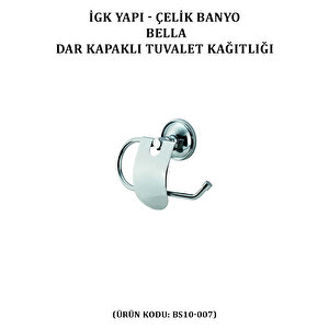 İgk Yapi - Çeli̇k Banyo Bella Dar Kapakli Tuvalet  Kâğitliği (bs10-007)
