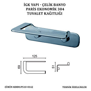 İgk Yapi - Çeli̇k Banyo Pari̇s Tuvalet Kâğitliği (ps10-016)