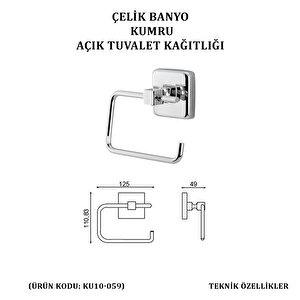 İgk Yapi - Çeli̇k Banyo Kumru Açik Tuvalet Kâğitliği (ku10-059)