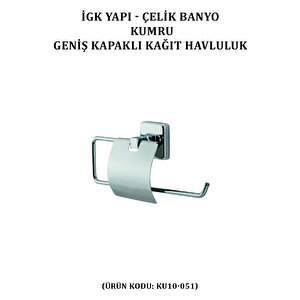 İgk Yapi - Çeli̇k Banyo Kumru Geni̇ş Kapakli Kâğit Havluluk (ku10-051)
