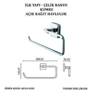 İgk Yapi - Çeli̇k Banyo Kumru Açik Kâğit Havluluk (ku10-050)