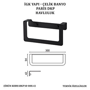 İgk Yapi - Çeli̇k Banyo Pari̇s Havluluk (dkp10-008.4)