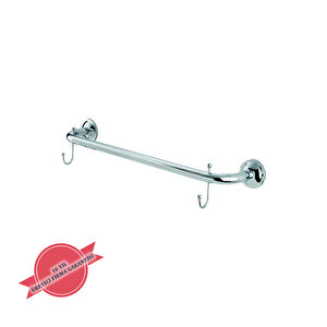 İgk Yapi - Çeli̇k Banyo Bella Uzun Havluluk Çi̇ft Kancali 50cm (30-010)
