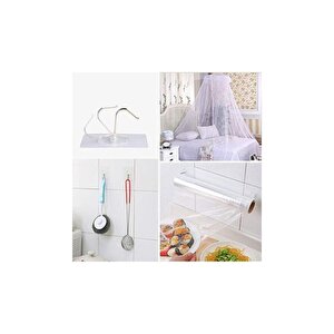 Askı Askılık 10 Adet Güçlü Şeffaf Duvar Askısı Askılığı Yapışkan Vantuz Kanca Mutfak Banyo Aksesuar Sticker
