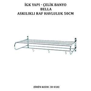 İgk Yapi - Çeli̇k Banyo Bella Askilikli Raf Havluluk 50cm (30-081)