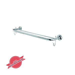 İgk Yapi - Çeli̇k Banyo Bella İki̇li̇ Uzun Kancali Havluluk 50cm (30-048)