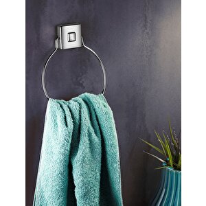 Delmeye Son Yapışkanlı Banyo Mutfak Havluluk Askısı Krom Y-612              Kasa - 65