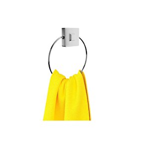 Delmeye Son Yapışkanlı Banyo Mutfak Havluluk Askısı Krom Y-612              Kasa - 65