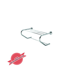 İgk Yapi - Çeli̇k Banyo Bella Destekli̇ Raf Havluluk 50cm (30-002)