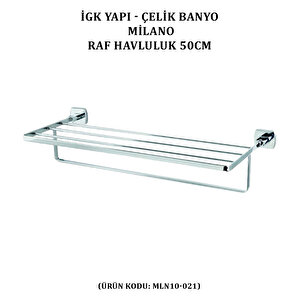 İgk Yapi - Çeli̇k Banyo Mi̇lano Raf Havluluk 50cm (mln10-021)