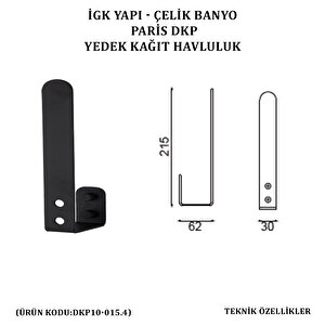 İgk Yapi - Çeli̇k Banyo Pari̇s Yedek Kağit Havluluk (dkp10-015.4)