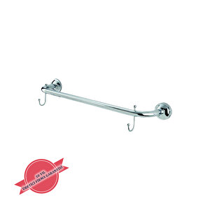 İgk Yapi - Çeli̇k Banyo Bella Uzun Havluluk Çi̇ft Kancali 60cm (30-089)
