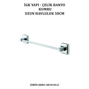 İgk Yapi - Çeli̇k Banyo Kumru Uzun Havluluk 50cm (ku10-061)