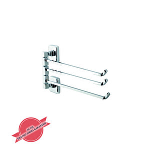 İgk Yapi - Çeli̇k Banyo Kumru Üçlü Döner Havluluk (ku10-015)
