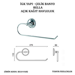 İgk Yapi - Çeli̇k Banyo Bella Açik Kâğit Havluluk (bs10-018)