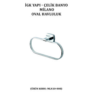 İgk Yapi - Çeli̇k Banyo Mi̇lano Oval Havluluk (mln10-008)