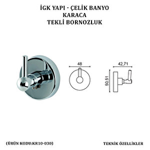 İgk Yapi - Çeli̇k Banyo Karaca Bornozluk Tekli̇ (kr10-030)