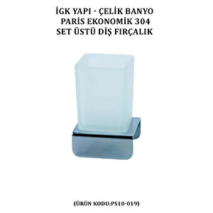İgk Yapi - Çeli̇k Banyo Pari̇s Set Üstü Di̇ş Firçalik (ps10-019)