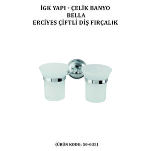 İgk Yapi - Çeli̇k Banyo Bella Erci̇yes Çi̇ftli̇ Di̇ş Firçalik (50-035)