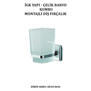 İgk Yapi - Çeli̇k Banyo Kumru Montajli Di̇ş Firçalik (ku10-004)