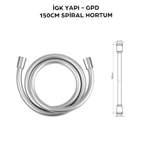 İgk Yapi - Gpd Dst193 Yönlendi̇ri̇ci̇li̇ Duş Seti̇ (tek Fonksi̇yonlu El Duşu + 200x200)