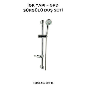 İgk Yapi - Gpd Dst16 Sürgülü Duş Seti̇ (3 Fonksi̇yonlu Ø75)