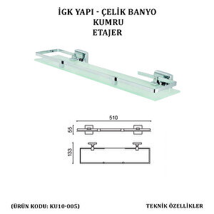 İgk Yapi - Çeli̇k Banyo Kumru Etajer (ku10-005)