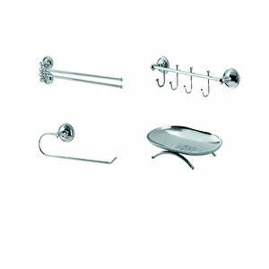 İgk Yapi - Çeli̇k Banyo Bella Banyo Seti̇ -18(4 Parça)