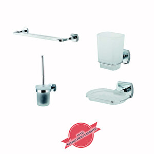 İgk Yapi - Çeli̇k Banyo Mi̇lano Banyo Seti̇ -21(4 Parça)