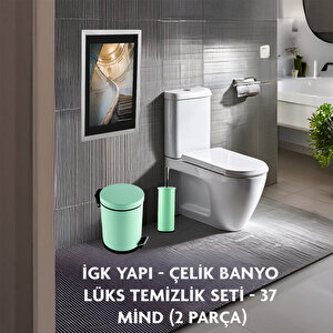 İgk Yapi - Çeli̇k Banyo Lüks Temi̇zli̇k Seti̇ - 37 (2 Parça)