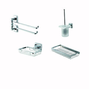 İgk Yapi - Çeli̇k Banyo Kumru Banyo Seti̇ -19(4 Parça)