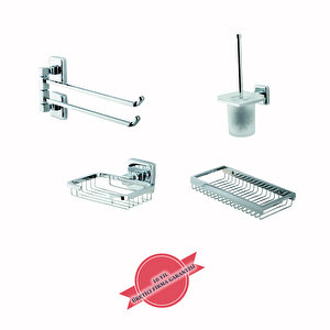 İgk Yapi - Çeli̇k Banyo Kumru Banyo Seti̇ -19(4 Parça)