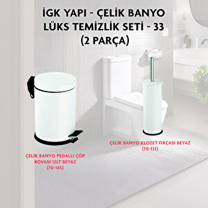 İgk Yapi - Çeli̇k Banyo Lüks Temi̇zli̇k Seti̇ - 33 (2 Parça)