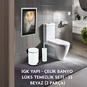 İgk Yapi - Çeli̇k Banyo Lüks Temi̇zli̇k Seti̇ - 33 (2 Parça)