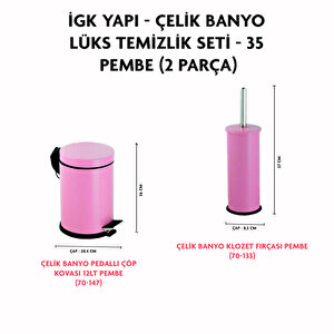 İgk Yapi - Çeli̇k Banyo Lüks Temi̇zli̇k Seti̇ - 35 (2 Parça)
