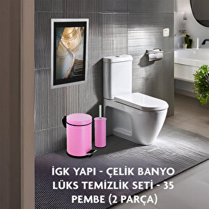 İgk Yapi - Çeli̇k Banyo Lüks Temi̇zli̇k Seti̇ - 35 (2 Parça)