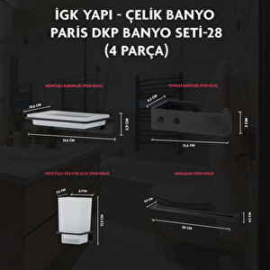 İgk Yapi - Çeli̇k Banyo Pari̇s Banyo Seti̇ -28(4 Parça)